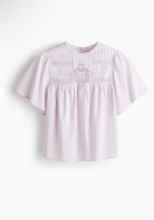 Bluse von H&M Gr. M helllila