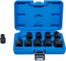 Kraft-Steckschlüssel-Einsatz-Satz Sechskant, (1/2), 10 -24mm