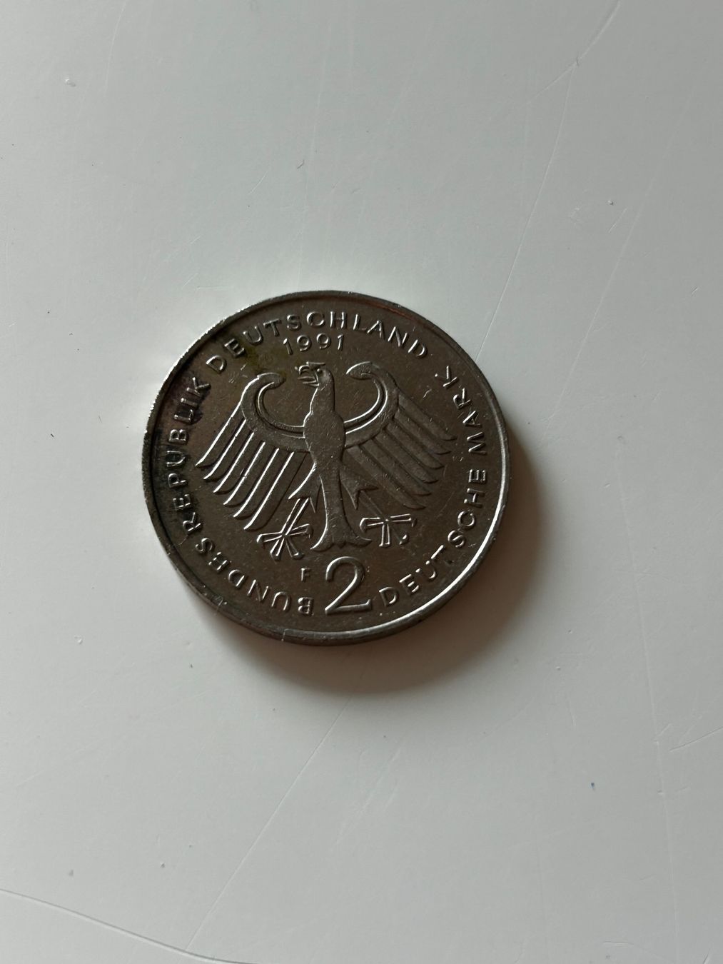 Tutti le monete: 2 Deutsche Mark Germania 1991 – Usato da Lugano venduto da Mil-klr26 1