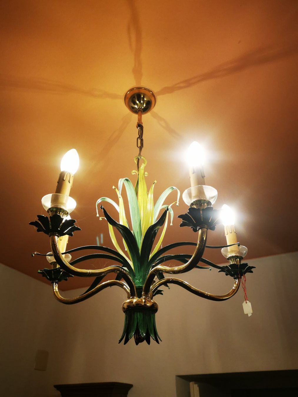 Lampadari & plafoniere: 5-armige florale Deckenlampe Lüster – Usato da Dübendorf venduto da aschiduebendorf 8