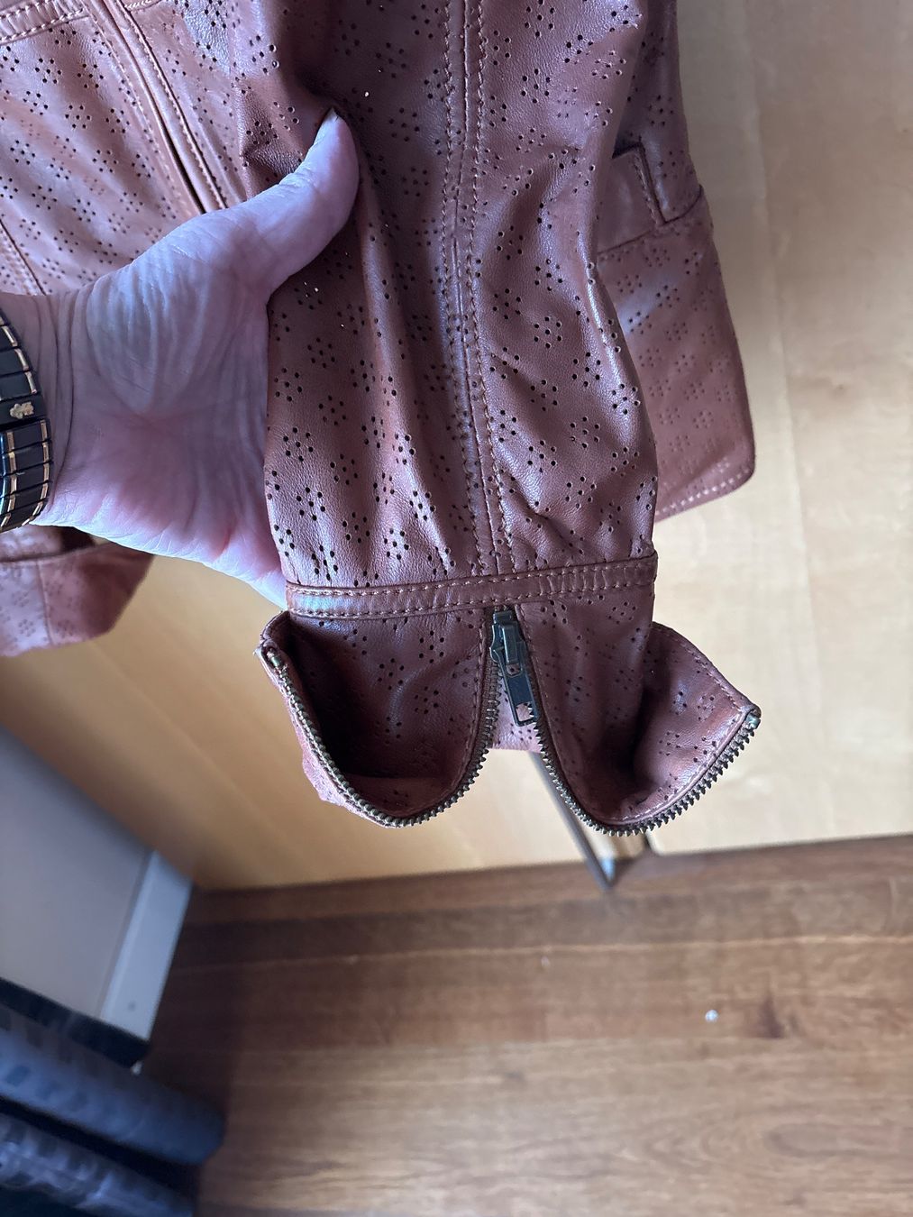 Vestes: Lederjacke Cognac-Braun Gr. S in Blazer-Stil – D'occasion à Richterswil par ZueriLake2 4