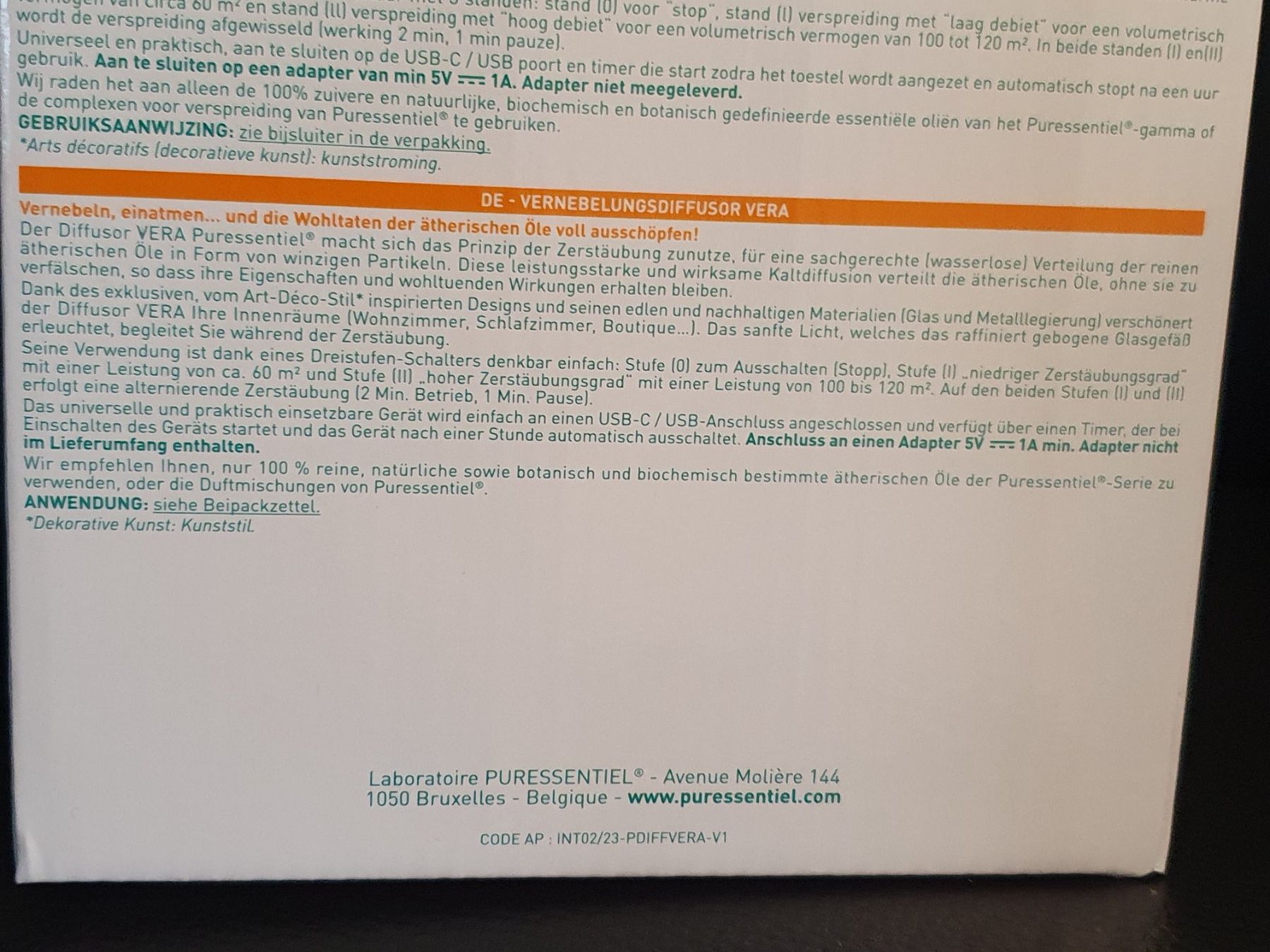 Diffusori di oli essenziali: Vernebler-Diffusor Puressentiel, neu, originalverpackt – Nuovo e nell'imballaggio originale da Zürich venduto da sunflower89 1