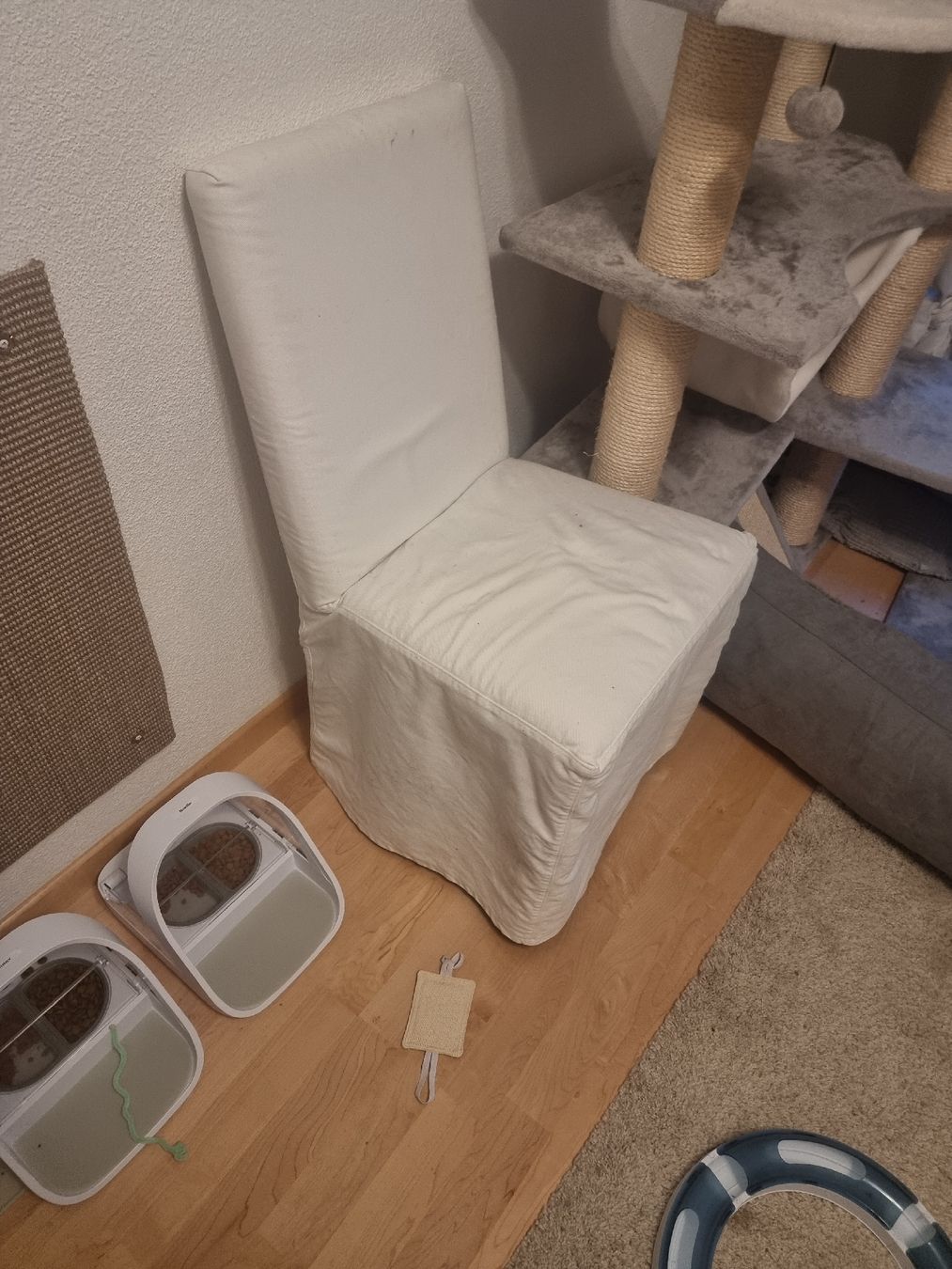 Ikea Sedie: IKEA Stuhl inkl. Bezug weiss – Usato da Zweidlen venduto da VG159 1