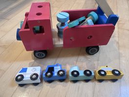Holz-Bauwagen für kleine Baumeister – kreativ & lehrreich
