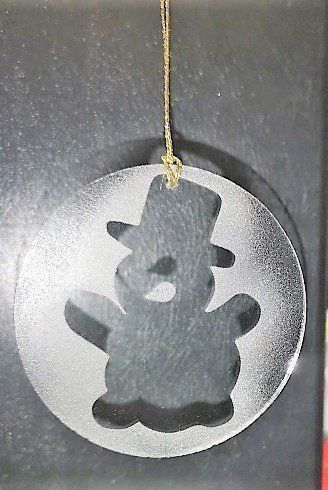 Figuren: Christbaumanhänger Glasbild Schneemann – Neu (gemäss Beschreibung) aus Lutzenberg von Pinschi01