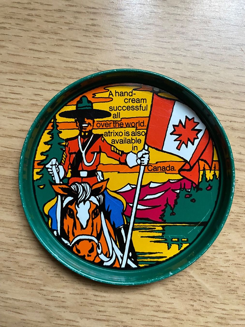 Untersetzer: Atrix Glasuntersetzer 4 Stück Vintage, WERBUNG HANDCREME – Gebraucht aus Stein AR von claire009 3