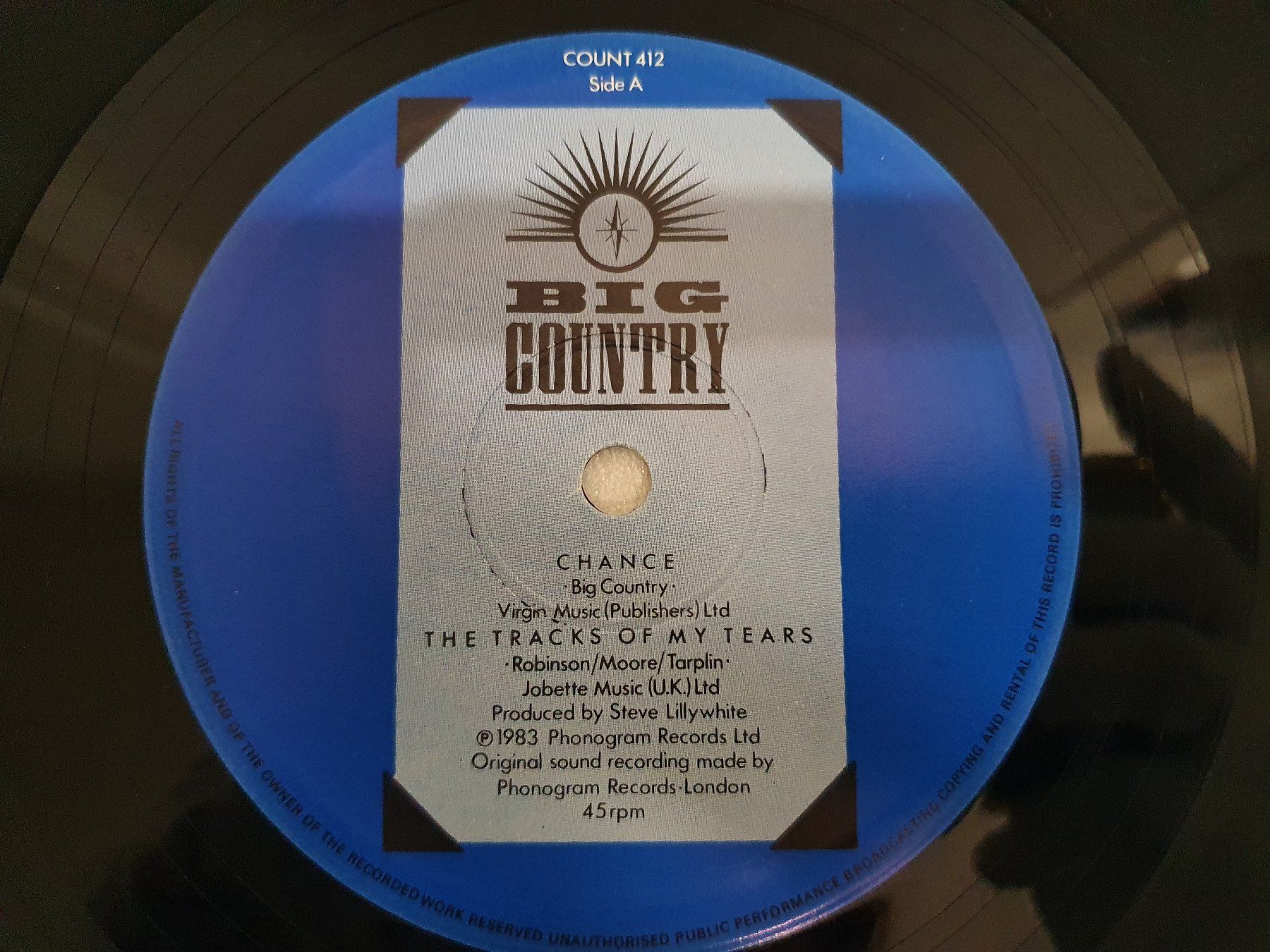 Schallplatten: Big Country – Chance – Gebraucht aus Uster von Vinyl-Leidenschaft 3