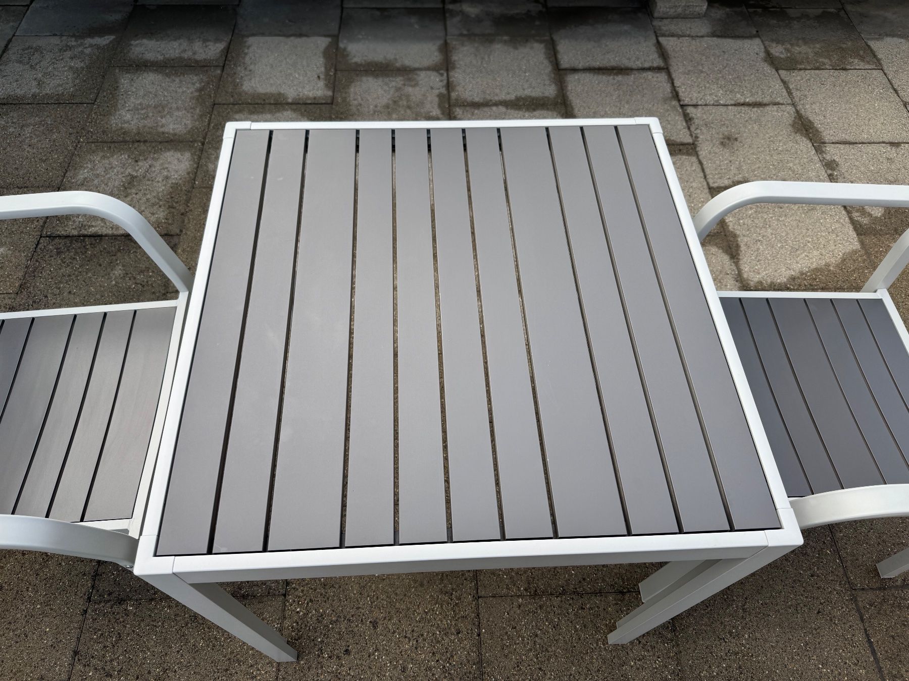 Ikea Tischset: Gartentisch mit 2 Stühlen Aluminium Grau – Gebraucht aus Benglen von nasjoSUI 2