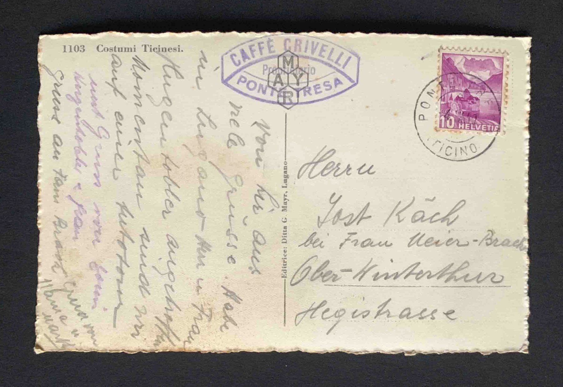 Cartoline postali: AK Costumi Ticinesi – Usato da Goldau venduto da artelier1 1