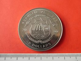 Liberia 2000, 5 Dollars, Sondermünze PP Titanic