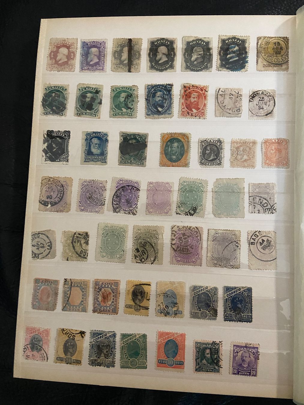 Tutti i francobolli: timbres Brazilian 6 pages – Usato da Collex venduto da RCXGJ