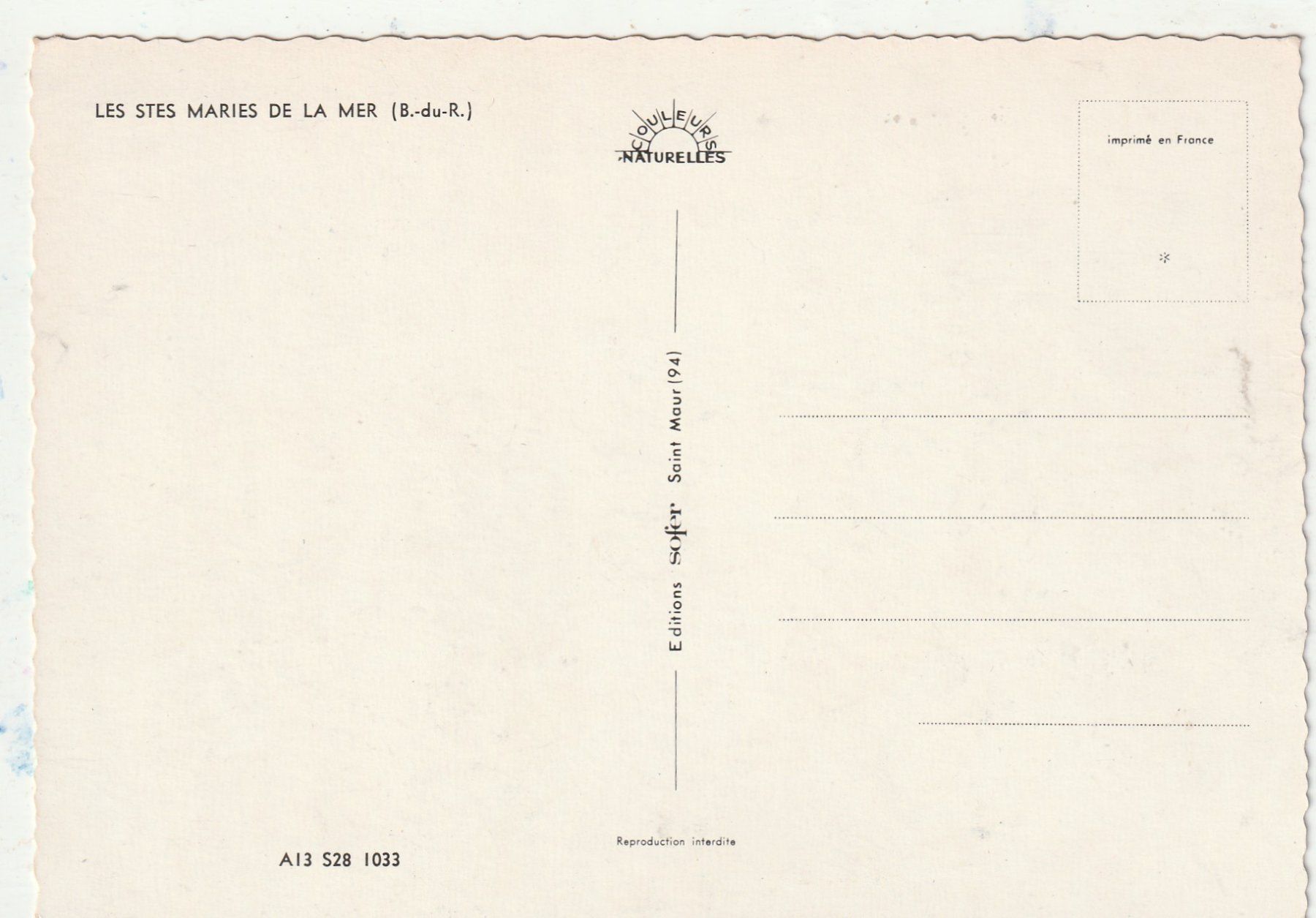 Cartoline postali: Les Stes Maries du Lac – Usato da Lumbrein venduto da made02 1