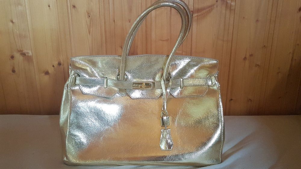 Sac main cuir dor marque GENUINE LEATHER Acheter sur Ricardo