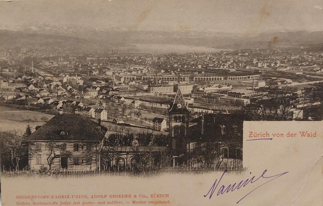 Cartoline postali: ZÜRICH von der Wald – Usato da Delémont venduto da Domdom1