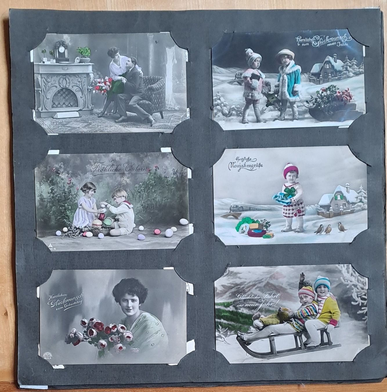 Cartes postales: 12 antike nostalgische Kitschkarten, Kinder, Christusbilder – D'occasion à Trogen par Limboo