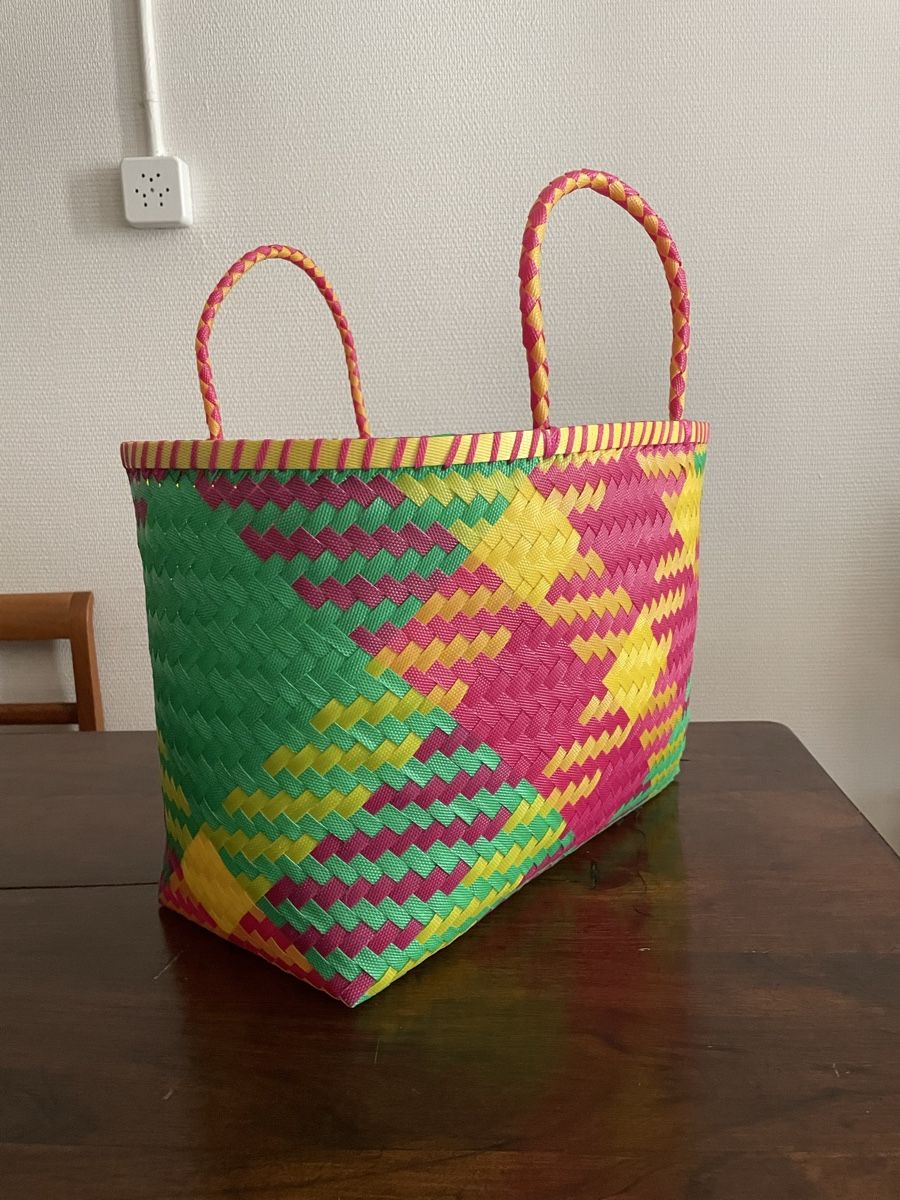 Altro per la casa: Panier tissé multicolore artisanal – Usato da Lausanne venduto da Heinic 1