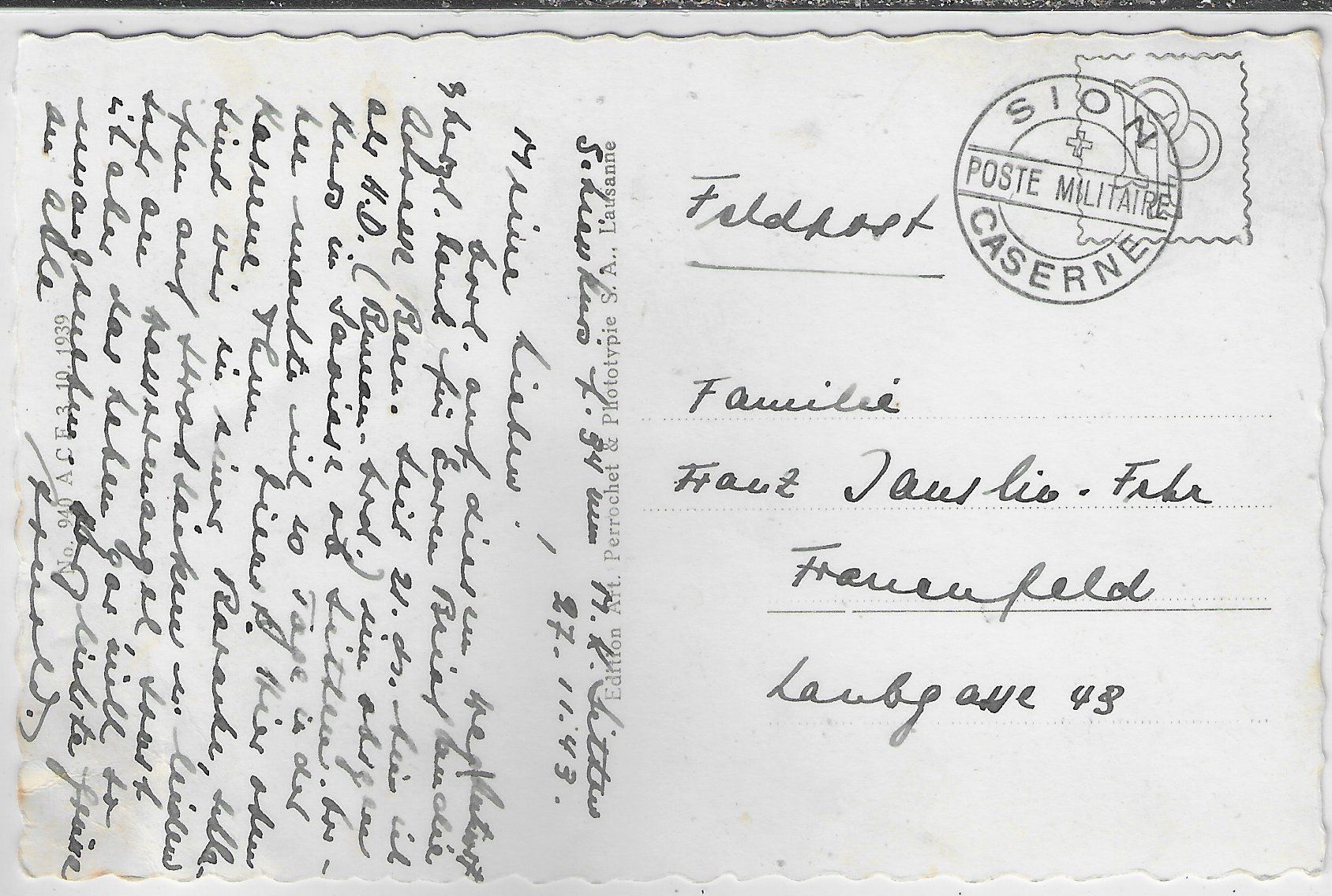 Cartoline postali: Sion - Trachten-Gruppe – Usato da Ettingen venduto da Kartenplanet 1