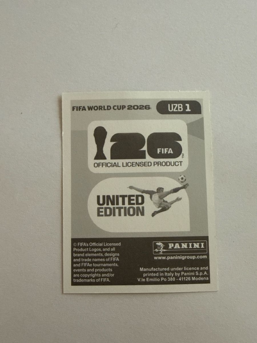Panini Sammelbilder & Trading cards: UZB1 Panini FIFA World Cup 2026 – Neu (gemäss Beschreibung) aus Muotathal von sin_pdj6 1