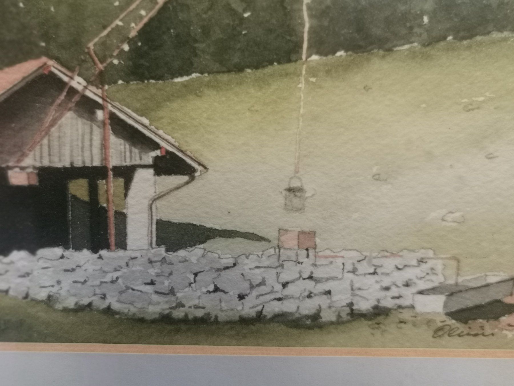 Gemälde: AQUARELLE SIGNÉE ET DATÉE 90 – Gebraucht aus Genève von Qanil77 2