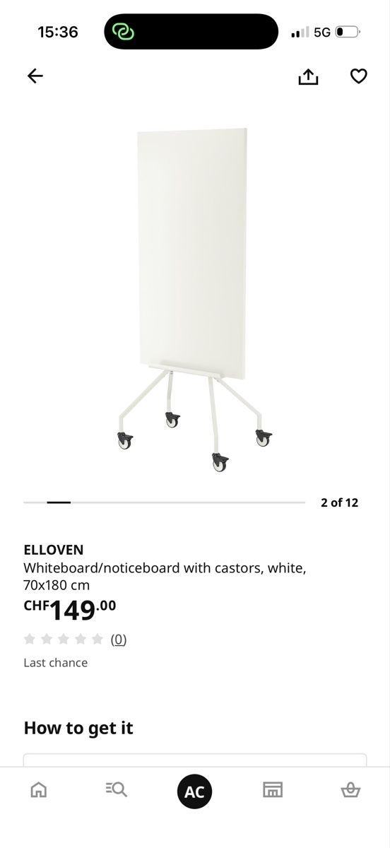 Ikea Lavagne: IKEA whiteboard  – Usato da Zürich venduto da AlineCr