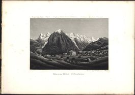 Mürren Aquatinta von Dikenmann selten