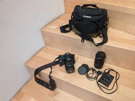 Canon EOS 1100D mit Zubehör