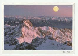 Postkarte Mondaufgang über dem Alpstein Schweiz