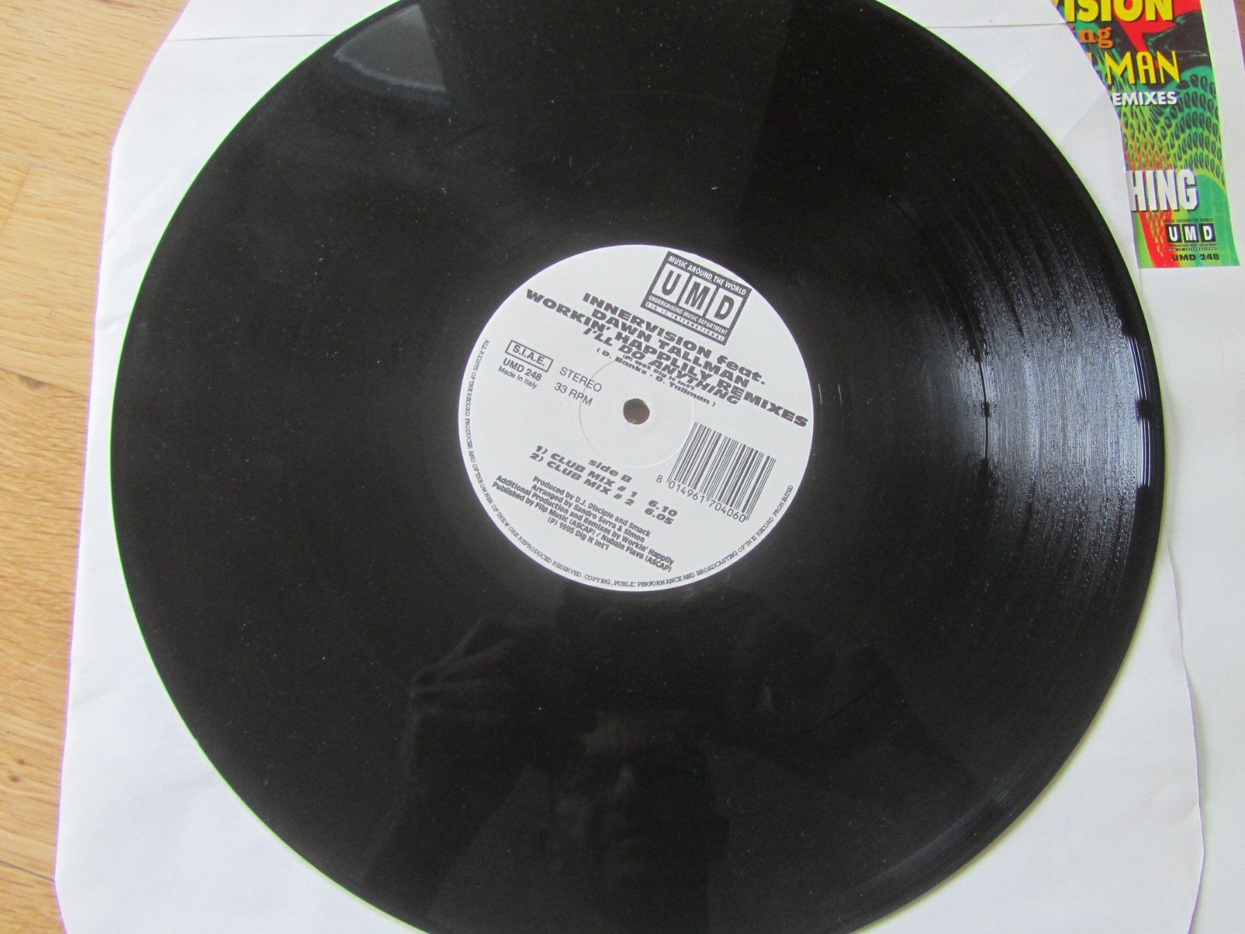 Dischi in vinile: Innervision feat. Dawn Tallman - Workin' Happily -Remixes... – Usato da Seengen venduto da mikelele 4