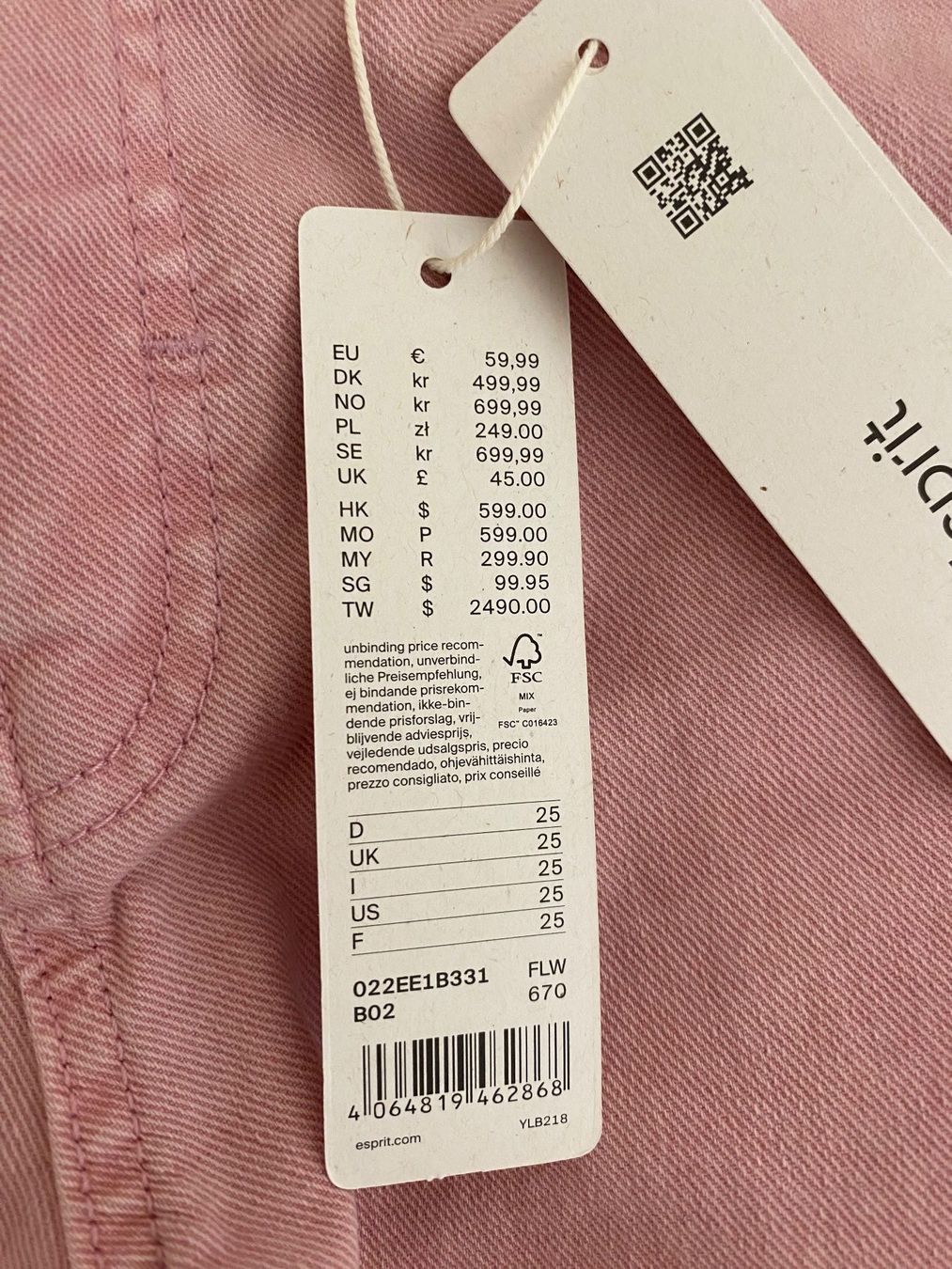 Esprit Pantaloni: Esprit gerade Hose Grösse 25 – Nuovo e nell'imballaggio originale da Cham venduto da Eliissa