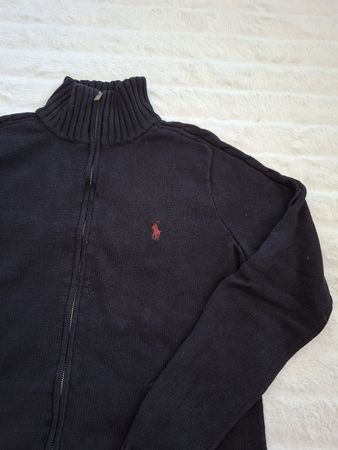 Cardigan Ralph Lauren Sport XL zippé noir