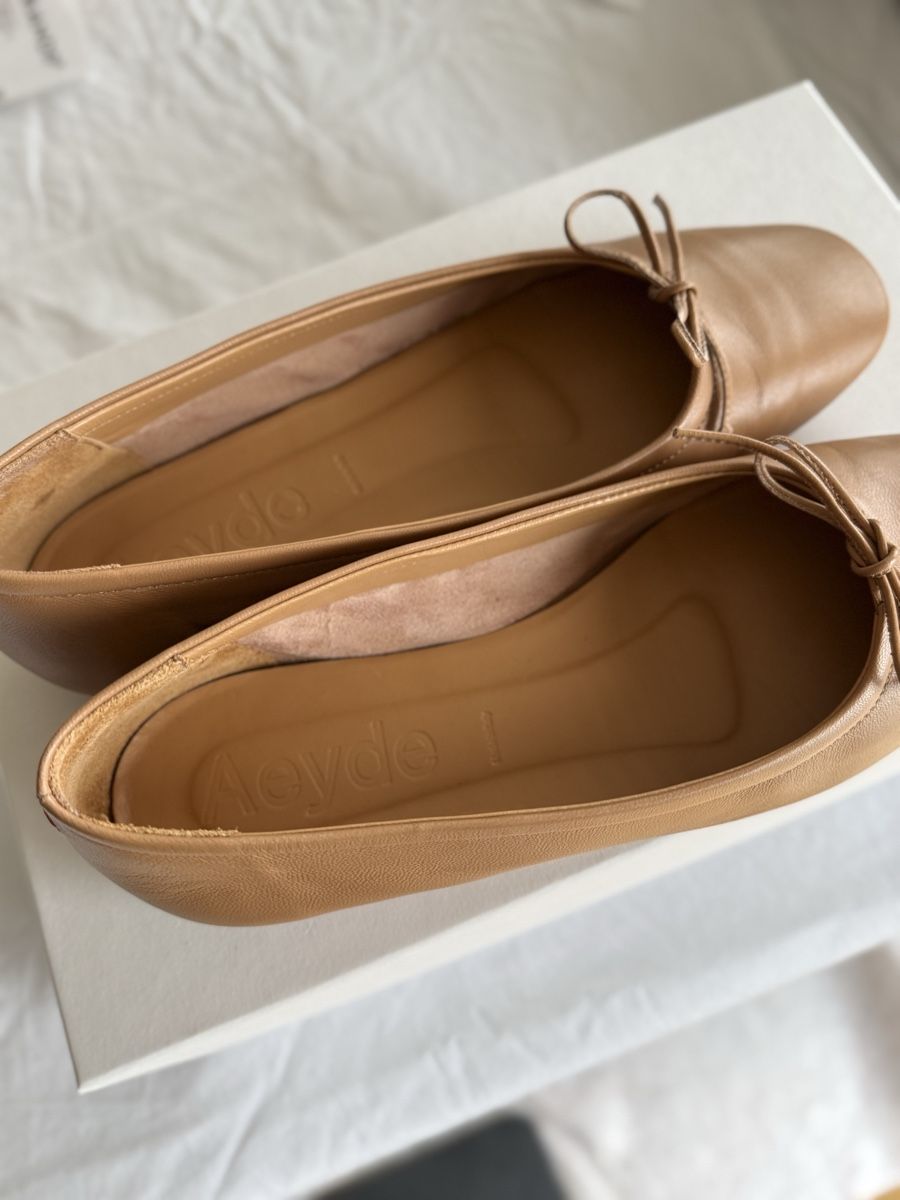 Aeyde Scarpe da donna: Aeyde Leather Ballet Flats - Size 37 - Light Brown Tone – Nuovo (secondo la descrizione) da Zürich venduto da gracieteS 5