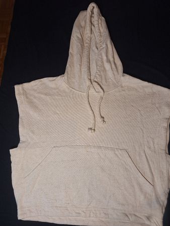 H&M Kapuzenpullover ärmellos beige Grösse S Damen