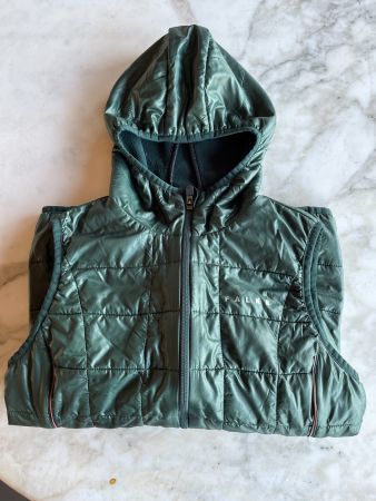 Falke, Gilet mit Kapuze, grün