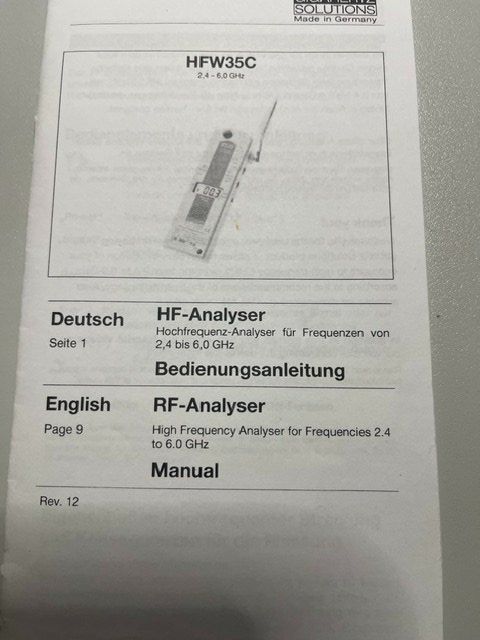 Messen: HF - Analyser  HFW35C – Gebraucht aus Emmenbrücke von Yeti59 1