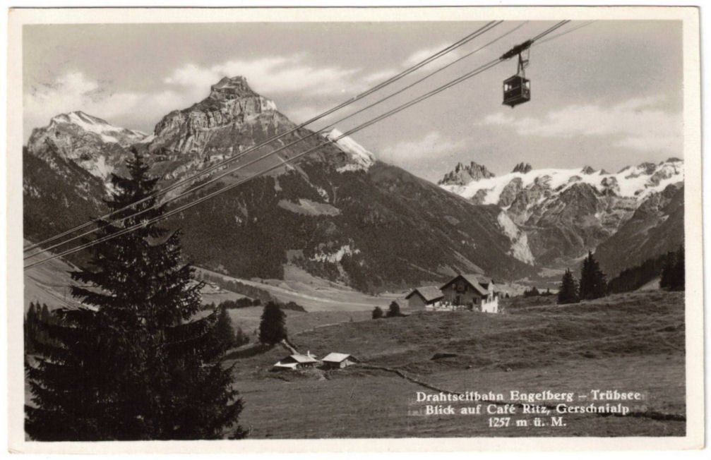 Cartoline postali: Engelberg - Luftseilbahn Gerschnialp--Trübsee – Usato da Binningen venduto da Mountainrider