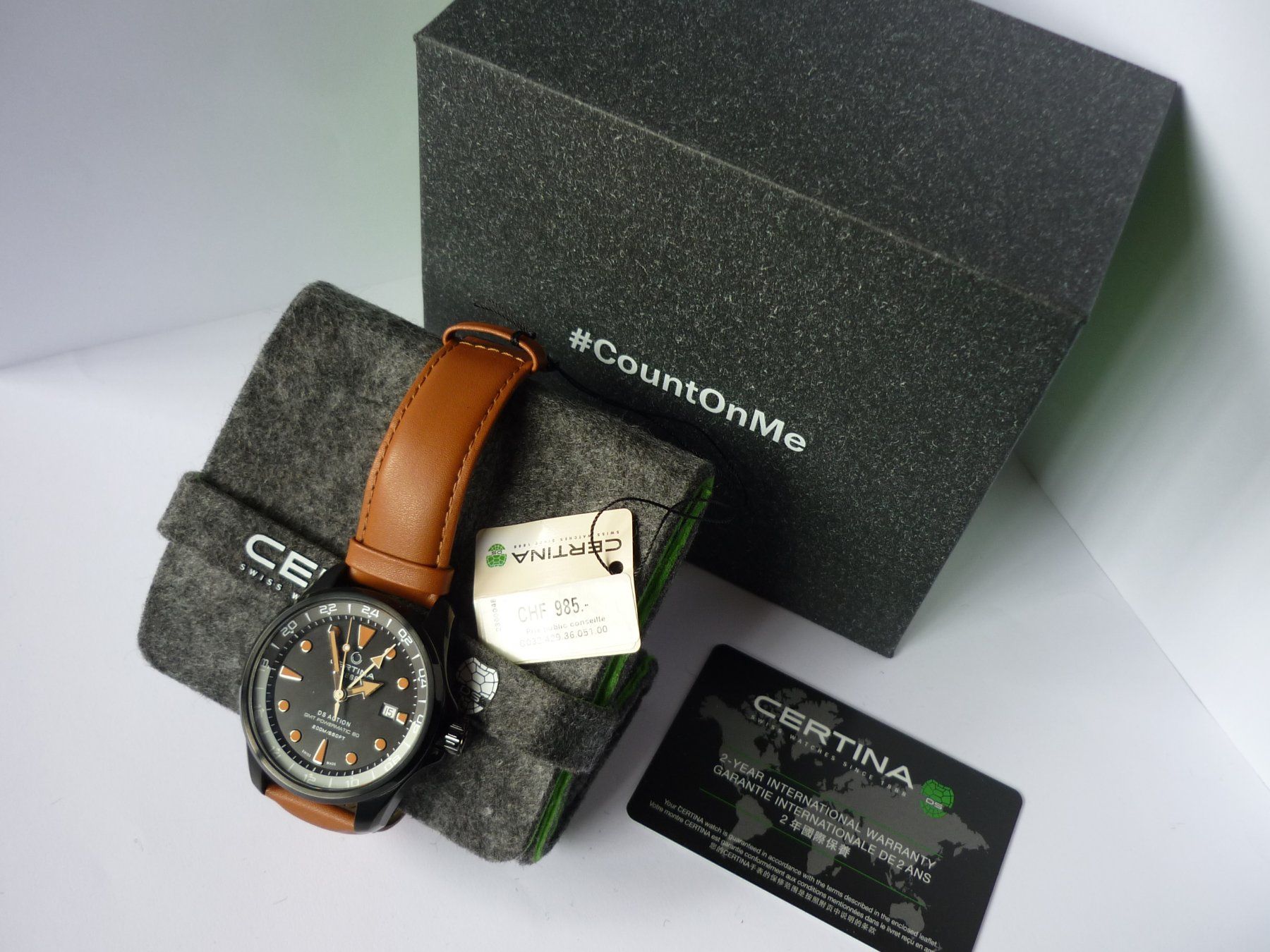 Certina Orologi: Certina Herren Automatic, Leder 985.00, ab 1.-- – Nuovo e nell'imballaggio originale da Degersheim venduto da Diamantin0