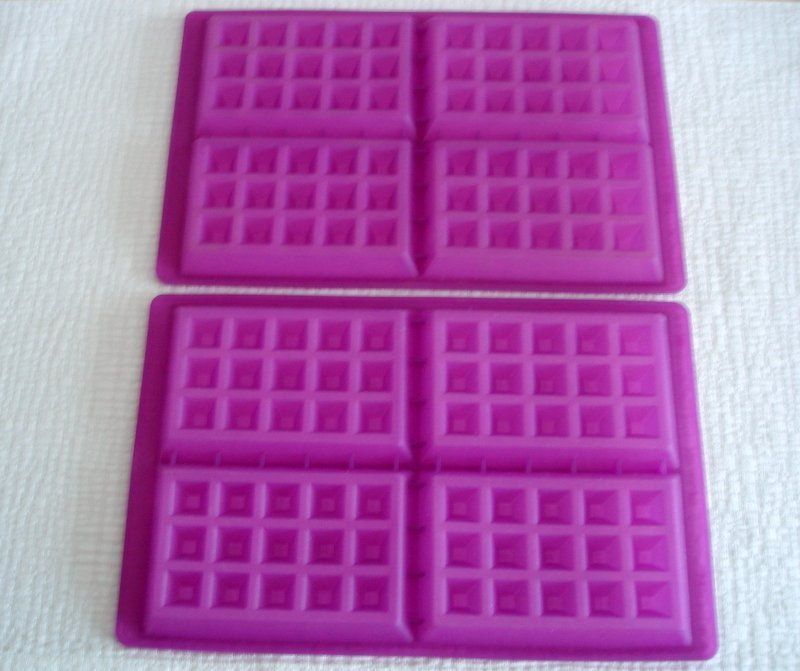 Colorich Silikon Backformen 2 Stück - Waffelform Für Airfryer & Backofen