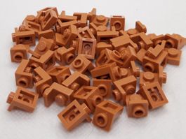 Lego 50 Stk. Bracket 1x1 - 1x1 Inverted (medium nougat)