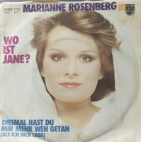 Vinyl-Single Marianne Rosenberg - Wo ist Jane?