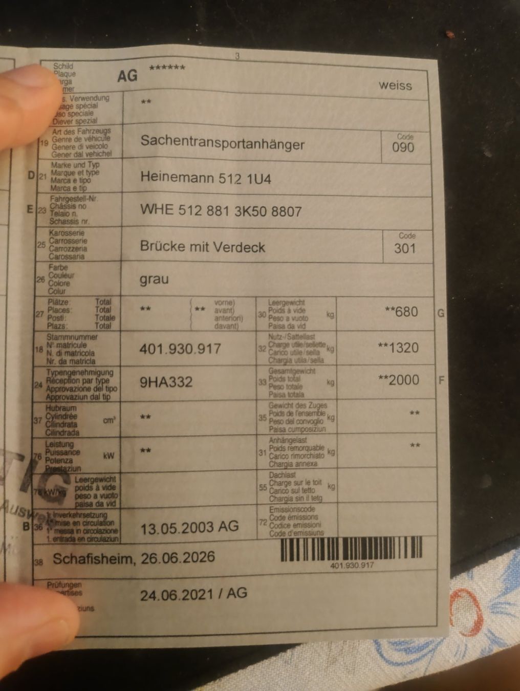 Heinemann Remorques: Grosser Heinemann Anhänger – D'occasion à Döttingen par BeVintage 5