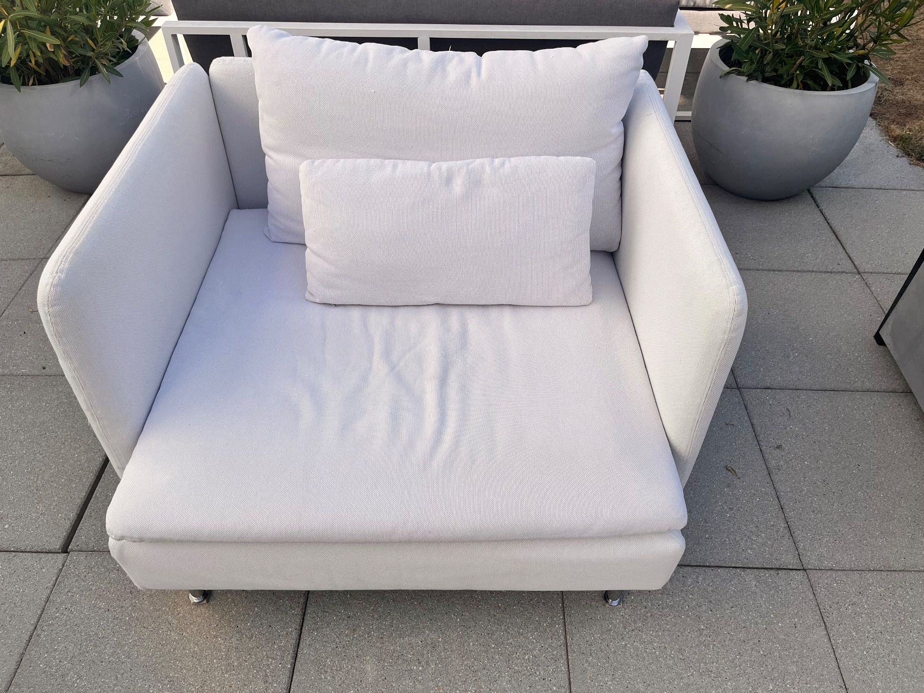 Ikea Poltrone: Fauteuil 1 place IKEA Söderhamn blanc – Usato da Fribourg venduto da Mikassassa 1