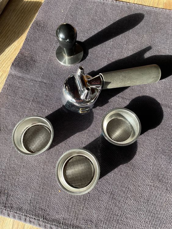 Kaffee Siebträger Kolben 52mm mit 3x Siebe und Pressstempel Kaufen auf Ricardo