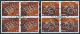 2020 - Schokolade - Viererblock - Ersttag Stempel ET