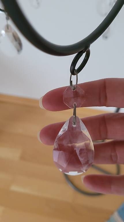 Bougeoirs: Kerzenständer mit Kristallen – D'occasion à Fällanden par vickita1 2