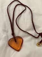 Collier Coeur Baccarat vintage tendance