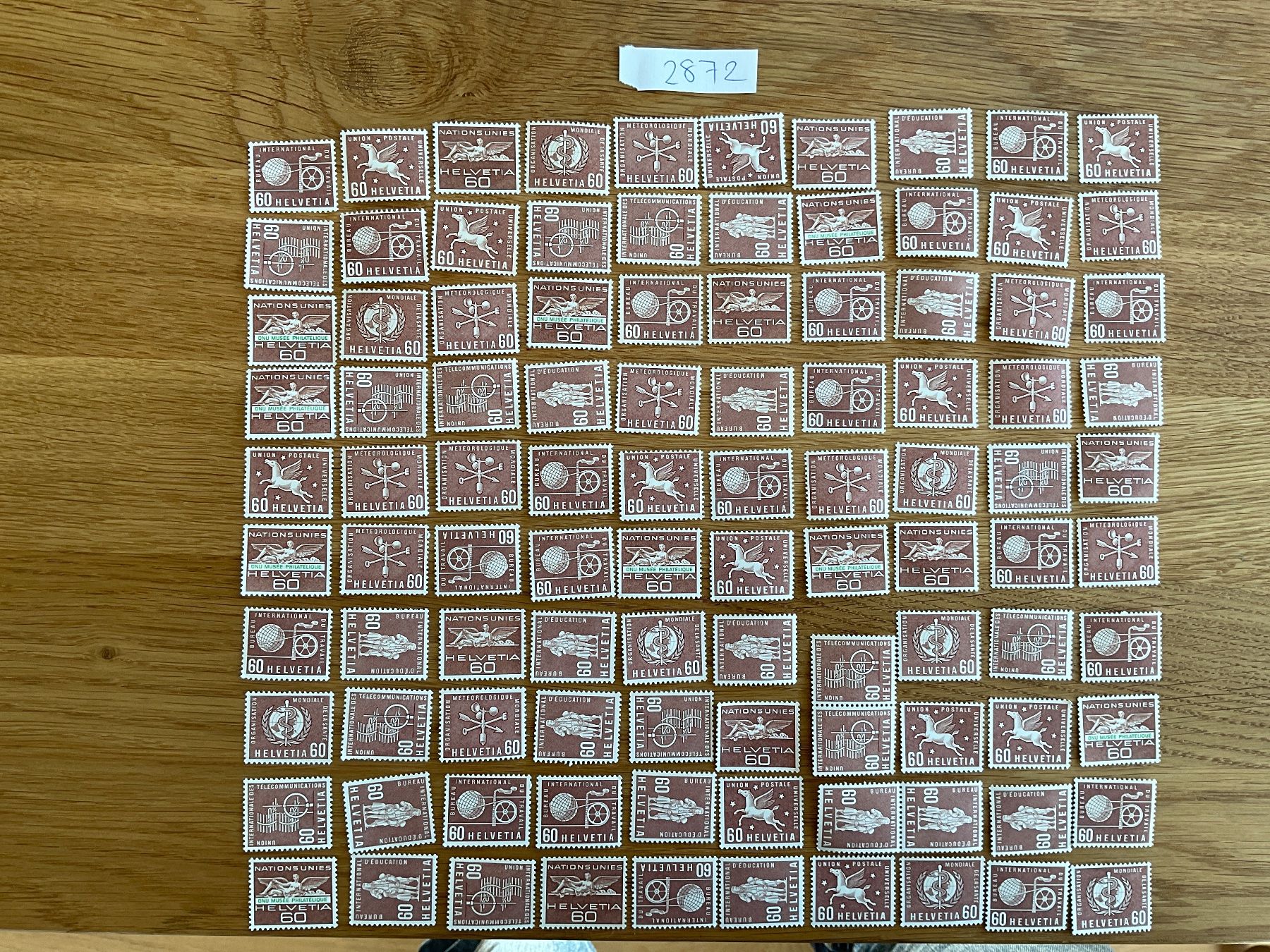 Tutti i francobolli: 60Fr Ämter Frankaturware ungestempelt postfrisch Sammlung – Nuovo (secondo la descrizione) da Wil SG venduto da Chefsugus