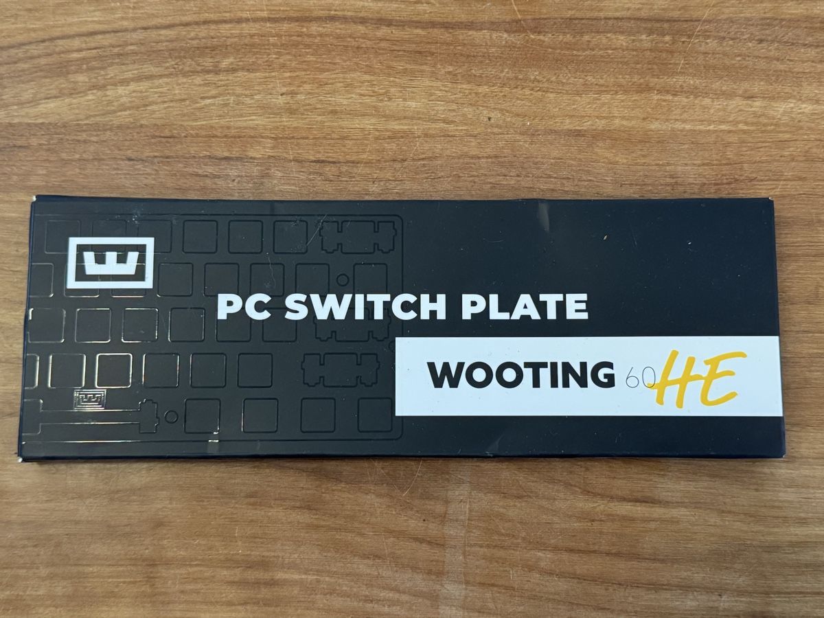 Tastiere: Wooting 60HE PC Switch Plate Kit ISO - Neuwertig & mit OVP – Nuovo (secondo la descrizione) da Zürich venduto da Nobs1 1