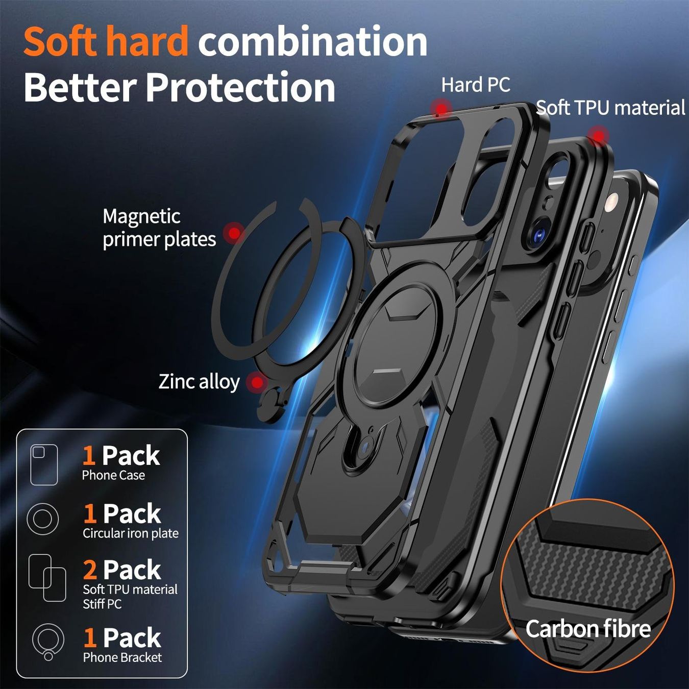 Cover & Protezioni schermo: iPhone 17 PRO MAGSAFE Hülle Cover Ring Case Etui Tasche – Nuovo e nell'imballaggio originale da Volketswil venduto da coverandmore 3