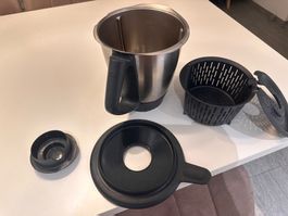 Mixtopf für Thermomix TM6 komplett mit zusätzlichem Garkorb
