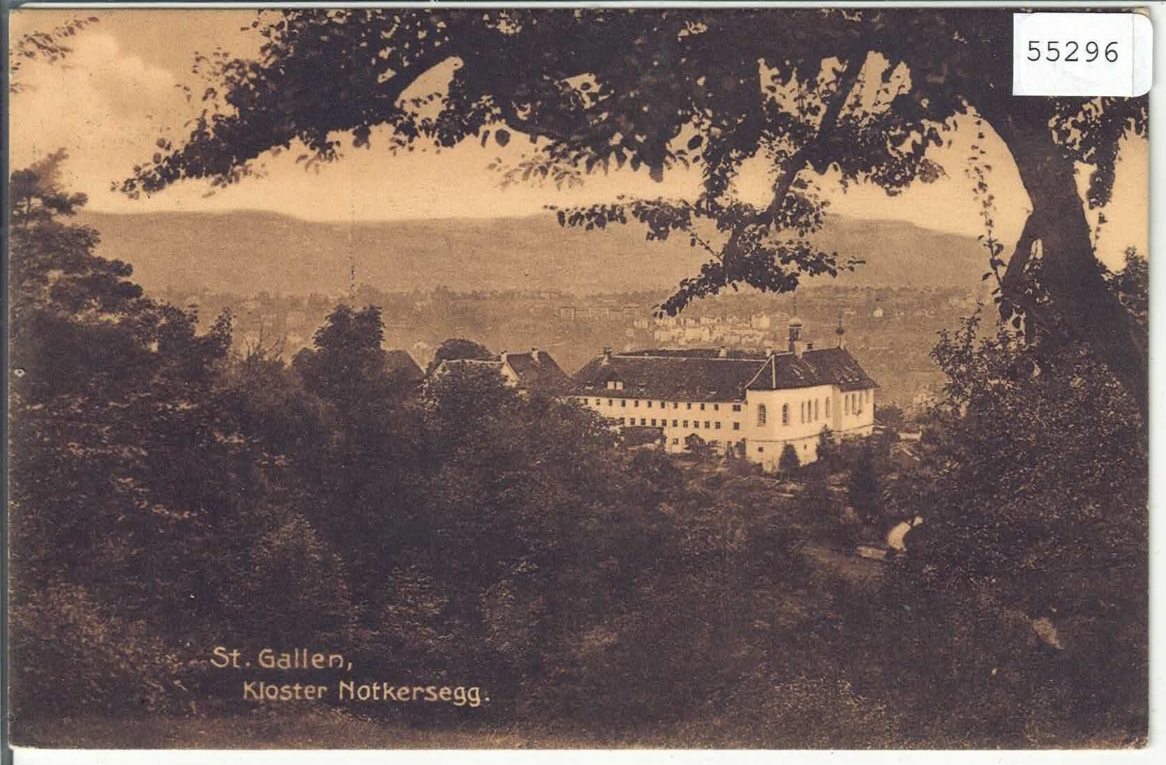 Cartoline postali: St. Gallen - Kloster Notkersegg – Usato da Ettingen venduto da Kartenplanet